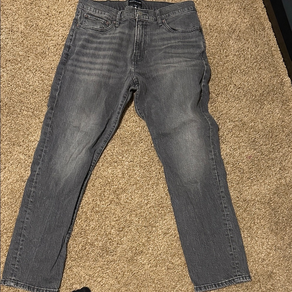 Lucky Brand Men's Charcoal Straight Jeans